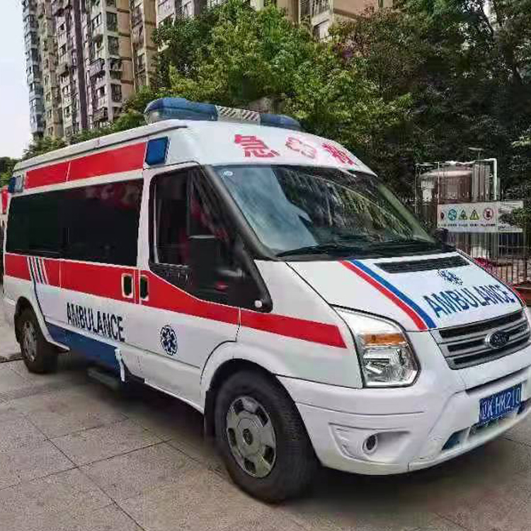 社旗县长途救护车护送病人返乡